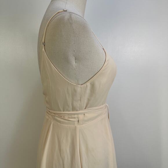 Fame and Partners Wrap Dress Pale Cream Cocktail Party - Picture 4 of 6